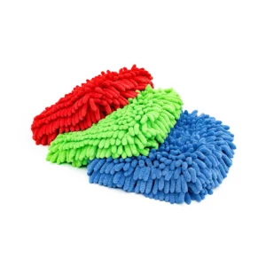 Knobby Microfibre Chenile Mitt - 2 Pack